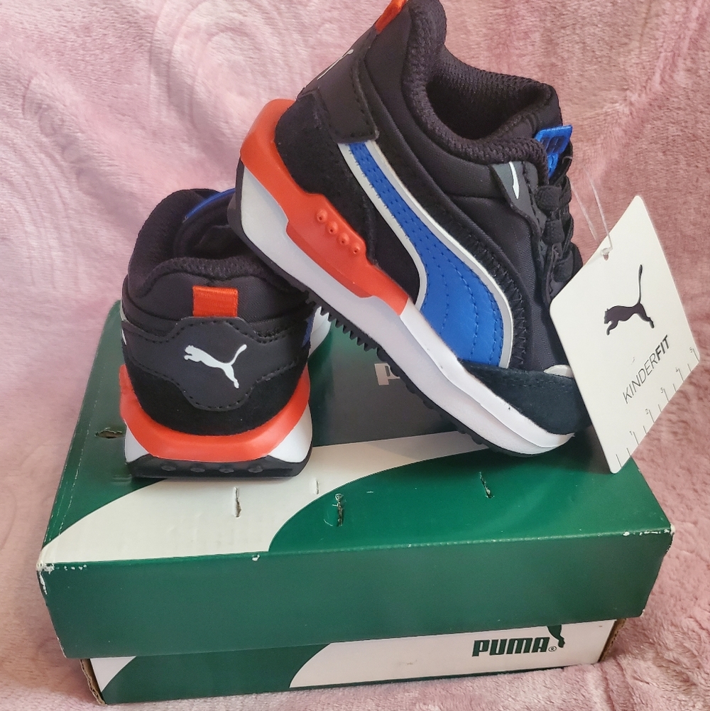 Infant Puma Leather Tennis Shoes sz 4c- NIB